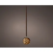 Lumineo LED Kugel 14 cm braun