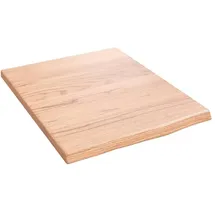 vidaXL Waschtischplatte Hellbraun 40x50x2 cm Massivholz Behandelt