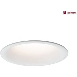 Paulmann LED Einbauleuchten-Set CYMBAL COIN, IP44, starr, blendfrei, 230V , 6.8W 2700K 530lm 38°, Weiß matt PAUL-93416