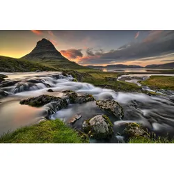 Fototapete PAPERMOON "Photo-Art RAUE LANDSCHAFT", bunt, B:3,50m L:2,60m, Vlies, Tapeten