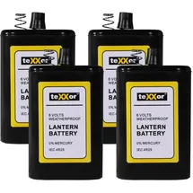 Big Arbeitsschutz teXXor 3600 Hochleistungsbatterie, Blockbatterie, Trockenbatterie, 6 V, 7 Ah, 4 ...