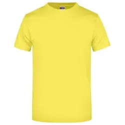 Komfort T-Shirt Rundhals JN002, gelb, Größe 5XL - gelb - 5XL