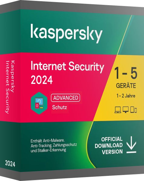 Kaspersky Internet Security 2024 PC/MAC/Android | 10 Geräte / 1 Jahr