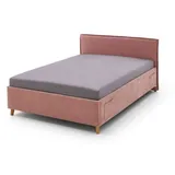 meise.möbel Polsterbett Fun 120 x 200 cm Stoff Rosa Rose