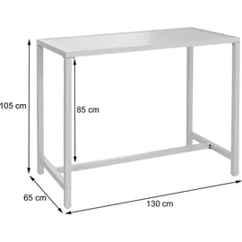 Mendler Stehtisch HWC-P91, Gartentisch Bartisch Tisch, Outdoor Metall 105x130x65cm - grün