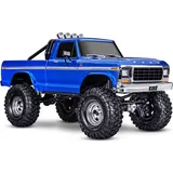 TRAXXAS TRX-4 79 Ford F150 High-Trail 1/10 Crawler RTR blau Brushed, ohne Akku und Ladegerät (RTR Ready-to-Run)