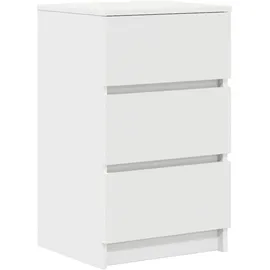 vidaXL Nachtschrank mit 3 Schubladen 39 x 35 x 65 cm Weiß