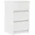 vidaXL Nachtschrank mit 3 Schubladen 39 x 35 x 65 cm Weiß