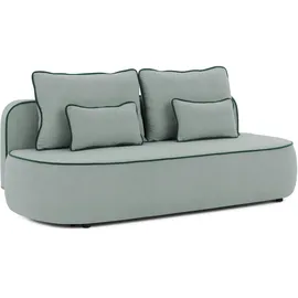 S-Style Kindersofa Vero 210 x 90 x 98 cm Teilmassiv Buche Blaugrau
