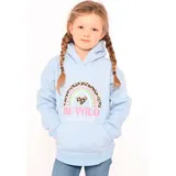 Zwillingsherz Hoodie "Nicki" in Hellblau - 122/128