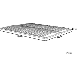 Beliani Combourg Federholzrahmen 140 x 200 cm