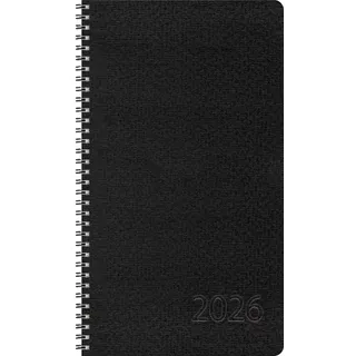 Korsch Taschenkalender Wochentimer Small Schwarz 2026