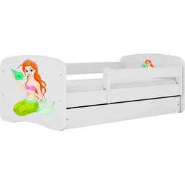 raumhirsch furniture Kinderbett Meerjungfrau 80 x 180 cm Holzwerkstoff weiß