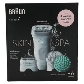 Braun Silk-épil 7 SkinSpa Weiß/Silber
