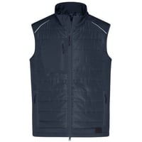 Men's Hybrid Vest Softshellweste im attraktiven Materialmix grau, Gr. XL