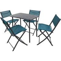VCM VCM, Gartentisch + Balkontisch, 5 tlg. Bistroset Balkonset