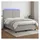vidaXL Boxspringbett mit Matratze & LED Hellgrau 140x200 cm Stoff