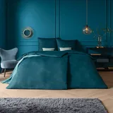 Estella Mako Interlock Jersey Bettwäsche Pippa petrol 155x220 cm + 80x80 cm