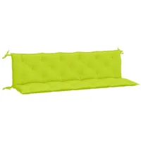 VidaXL Gartenbank-Auflagen 2 Stk. Hellgrün 180x50x7 cm Oxford-Gewebe
