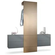 Vladon Garderoben-Set Carlton 157 x 193 x 35 cm Braun