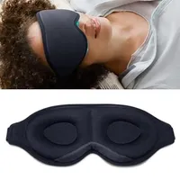 3D - Schlafmaske Augenmaske 100% lichtundurchlässig * Premium für seitenschläfer weiche und atmungsaktive lichtblockierende Schlafbrille