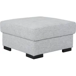 Stauraumhocker HOME AFFAIRE "Tulio", grau (hellgrau), B:80cm H:45cm T:80cm, Struktur fein (100% Polyester), Struktur (100% Polyester), Samtstruktur (100% Polyester), Hocker, mit Stauraum