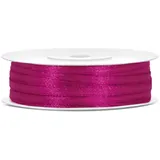 Partydeco Geschenkband Satin fuchsia 3 mm x 50 m