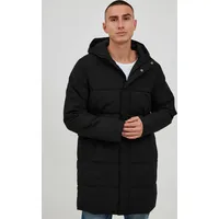 11 Project PRGiacobbe Herren Steppjacke Parka Winterjacke Lang gefüttert mit hochschließendem Kragen Regular fit - Schwarz L