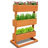 Coemo Hochbeet Natur, Holz, 30x75x50 cm, CE, Gartenzubehör, Hochbeete