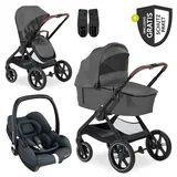 hauck 3in1 Kinderwagen-Set Walk N Care Trio Set in grau | Gr.: onesize