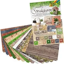 Folia Motivblock Strukturen 24 x 34 cm 26 Blatt