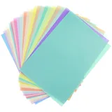 25x Transparentpapier Bunt A4, Pergamentpapier zum Basteln, Buntes Transparentpapier Laterne, Transparent Laternen Papier, Buntpapier A4, Durchsichtiges Papier zum Basteln von Laternen