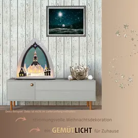 Weigla LED Lichterspitze/Schwibbogen"Seiffener Kirche" Erzgebirge garantiert