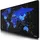 CSL Gaming Mauspad XXL Weltkarte schwarz/blau