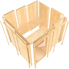 Karibu Sauna Marit inkl. 9 kW Bioofen + ext. Steuerung