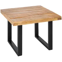 Riess-Ambiente Couchtisch Iron Craft 60cm Mangoholz Industrial Design Wohnzimmertisch