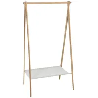 Spetebo Garderobenständer Bambus Beige