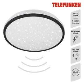 Telefunken Tepi 1 rund schwarz-weiß Ø 28 cm