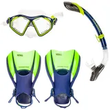 US Divers Admiral Set Schnorchelset blau M