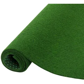 Snapstyle Kunstrasen Rasenteppich mit Noppen Kingston Grün Uni 200x450cm