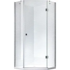 Glaszentrum Hagen 90x90x195cm Aya Duschkabine - Transparent