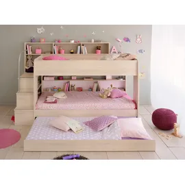 Parisot Etagenbett Bibop inkl. Bettschubkasten natur