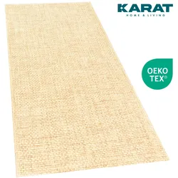 Karat homeliving Karat Wohnteppich   Ella   Bodenbelag für Flur & Wohnraum   Beige