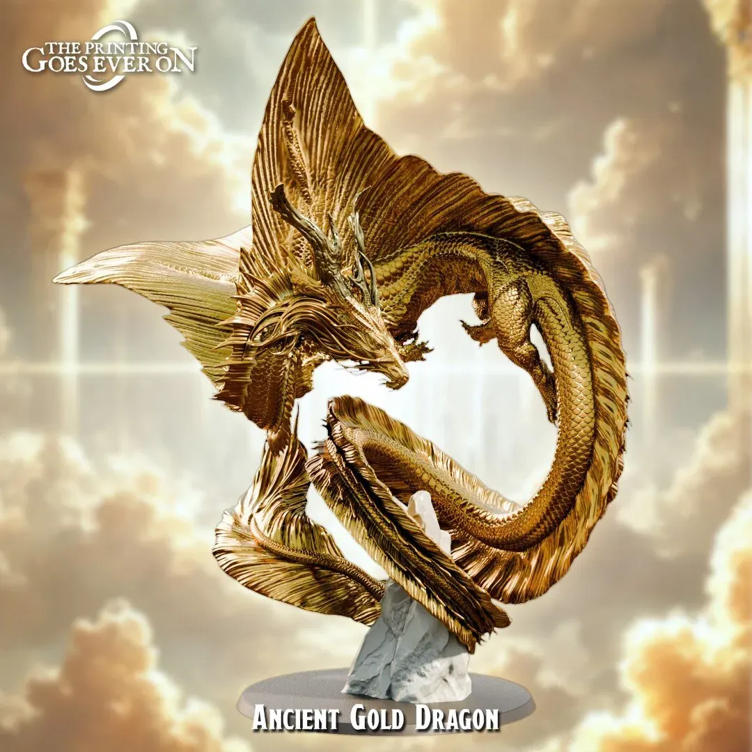 Ancient Gold Dragon aus RiftRaiders von The Printing Goes Ever On