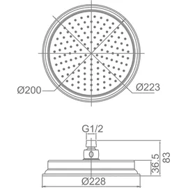 PaulGurkes Duschsystem ohne Armatur retro Nostalgie