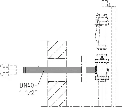 Jung Pumpen S-Zubehör Wanddurchführung Dn 40 JP48927