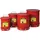ASECOS Sicherheitssammelbehälter 34 l Stahlblech D360xH460mm Rot