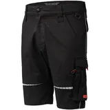 Hero by John Medoox "AKRON Flex Workwear Arbeits-Cargoshorts", Herren, Gr. 52, schwarz, Sweatware, 55% Baumwolle, 42% Polyester, 3% Elasthan, gerade kurz, Hosen, Arbeits-Cargoshorts Funktionsqualitätfür Herren