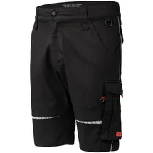 Hero by John Medoox "AKRON Flex Workwear Arbeits-Cargoshorts", Herren, Gr. 52, schwarz, Sweatware, 55% Baumwolle, 42% Polyester, 3% Elasthan, gerade kurz, Hosen, Arbeits-Cargoshorts Funktionsqualitätfür Herren