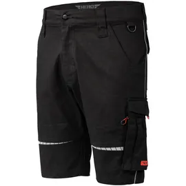Hero by John Medoox "AKRON Flex Workwear Arbeits-Cargoshorts", Herren, Gr. 52, schwarz, Sweatware, 55% Baumwolle, 42% Polyester, 3% Elasthan, gerade kurz, Hosen, Arbeits-Cargoshorts Funktionsqualitätfür Herren
